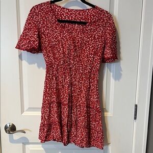 Floral Red Women's Top